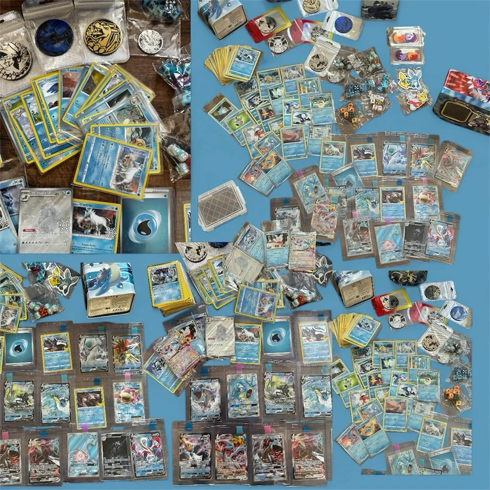 Pokemon Card Collection with Tins and Accessories 25 card Mystery Tin plus bonus